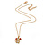 Small Crystal Elephant Pendant With Gold Tone Snake Chain - 40cm Length/ 4cm Extension - view 2