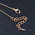 Small Crystal Elephant Pendant With Gold Tone Snake Chain - 40cm Length/ 4cm Extension - view 6