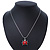 Black, Red Enamel Ladybug Pendant With Silver Tone Snake Chain - 40cm Length/ 4cm Extension - view 8
