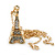 Crystal Eiffel Tower Pendant With Gold Tone Chain - 40cm Length/ 5cm Extension - view 5