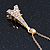 Crystal Eiffel Tower Pendant With Gold Tone Chain - 40cm Length/ 5cm Extension - view 8