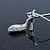 Small Crystal High Heel Shoe Pendant With Silver Tone Snake Chain - 40cm Length/ 4cm Extension - view 3