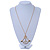 Crystal 'Peace In The Crown' Pendant With Long Chain In Gold Plating - 74cm Length/ 9cm Extension - view 6