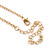 Crystal 'Peace In The Crown' Pendant With Long Chain In Gold Plating - 74cm Length/ 9cm Extension - view 4