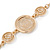 Stylish Filigree Crystal Medallion Pendant with Gold Plated Chain - 86cm L/ 3cm Ext - view 7