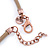 Copper Tone Large Textured Starfish Pendant with Thick Beige Leather Cord - 45cm L/ 5cm Ext - view 4
