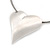 Brushed Silver Tone Heart Pendant Wired Cord Necklace - 40cm L/ 6cm Ext