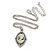 Vintage Inspired Simulated Pearl Cameo Pendant with Silver Tone Chain - 40cm L/ 7cm Ext - view 4
