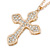 Clear Crystal 'Vaticana' Statement Cross Pendant and Long Chain (Gold Plating) - 72cm L - view 3