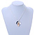 Light Grey/ Light Silver/ Nude Triple Leaf Pendant with Silver Tone Snake Chain - 41cm L/ 5cm Ext - view 5