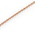 Delicate Small Crystal Bow Pendant with Rose Gold Tone Chain - 41cm L/ 5cm Ext - view 5