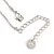 Small Lock and Key Pendant with Beaded Chain In Rhodium Plated Metal - 40cm L/ 5cm Ext - view 7