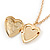 Small Heart Locket Pendant with Chain - 40cm L/ 6cm Ext - view 3