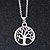 Delicate Tree Of Life Pendant with Silver Tone Chain - 40cm L/ 5cm Ext - view 4