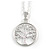 Delicate Tree Of Life Pendant with Silver Tone Chain - 40cm L/ 5cm Ext