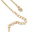 Small Ballerina Pendant with Gold Tone Snake Type Chain - 42cm L/ 4cm Ext - view 4