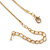 Crystal Ballerina Pendant with Gold Tone Snake Style Chain - 40cm L/ 5cm Ext - view 3