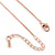 Small Crystal 'Tree Of Life' Pendant with Rose Gold Tone Chain - 44cm L/ 4cm Ext - view 4