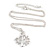 Small Crystal 'Tree Of Life' Pendant with Silver Tone Chain - 44cm L/ 4cm Ext - view 5