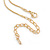 Small Fancy Crystal Bag Pendant with Gold Tone Snake Type Chain - 42cm L/ 5cm Ext - view 4
