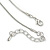 Crystal Treble Clef Pendant With Silver Tone Snake Chain - 40cm L/ 4cm Ext - view 4