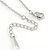 Delicate Clear Crystal Wings Pendant with Silver Tone Chain - 42cm L/ 4cm Ext - view 4
