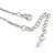 Delicate Clear CZ Heart Stone with Wings Pendant with Silver Tone Chain - 42cm L/ 5cm Ext - view 7