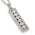 Clear Crystal Medallion Pendant with Thick Long Chain In Silver Tone - 70cm L - view 6