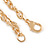 Medium Crystal Cross Pendant with Chunky Long Chain In Gold Tone - 66cm L - view 7