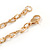 Statement Crystal Cross Pendant with Chunky Long Chain In Gold Tone - 66cm L - view 7