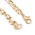 Large Crystal Cross Pendant with Chunky Long Chain In Gold Tone - 70cm L - view 6