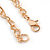 Large Crystal Cross Pendant with Chunky Long Chain In Gold Tone - 70cm L - view 7