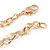 Statement Crystal Guitar Pendant with Long Chunky Chain In Gold Tone - 66cm L - view 7