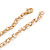 Statement Crystal Cross Pendant with Chunky Long Chain In Gold Tone - 70cm L - view 7