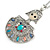 Multicoloured Beaded Doll Pendant with Long Chain In Silver Tone - 70cm L/ 5cm Ext - view 3