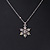 Christmas Clear/ Ab Snowflake Pendant with Silver Tone Chain - 40cm L/ 5cm Ext - view 7