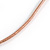 Small Cute 'Bee' Pendant Necklace In Rose Gold Tone Metal - 40cm Length & 4cm Extension - view 6