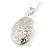 20mm Tall/Silver Tone Oval Locket Pendant with Silver Tone Chain - 43cm L/ 5cm Ext - view 10