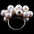 Cluster Of Faux Pearl Costume Ring