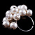 Cluster Of Faux Pearl Costume Ring - view 3