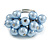 Cluster Of Slateblue Faux Pearl Costume Ring - view 2