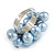 Cluster Of Slateblue Faux Pearl Costume Ring - view 3