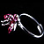Hotpink Butterfly Ring - view 2