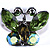 Leaf Green Butterfly Ring