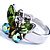 Leaf Green Butterfly Ring - view 2