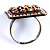 On The Rocks Light Brown Cocktail Costume Ring - view 3