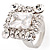 Queen Of Beauty Clear Crystal Cocktail Ring