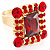 Queen Of Beauty Red Crystal Cocktail Ring - view 5