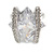 Square Cut Style Clear Crystal Fashion Ring - view 2