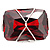 Twisted Rectangular Ruby Red Cocktail Ring - view 3